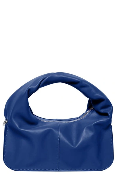 Shop Yuzefi Wonton Leather Bag In Electric Blue
