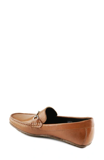 Shop Marc Joseph New York Kids' Edgewood Road Bit Loafer In Cognac Grainy