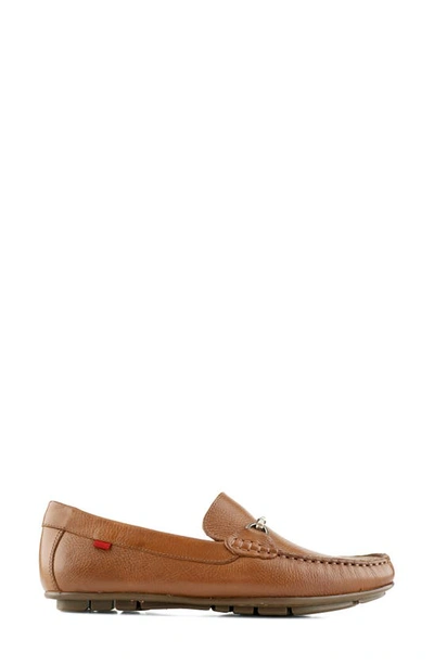 Shop Marc Joseph New York Kids' Edgewood Road Bit Loafer In Cognac Grainy