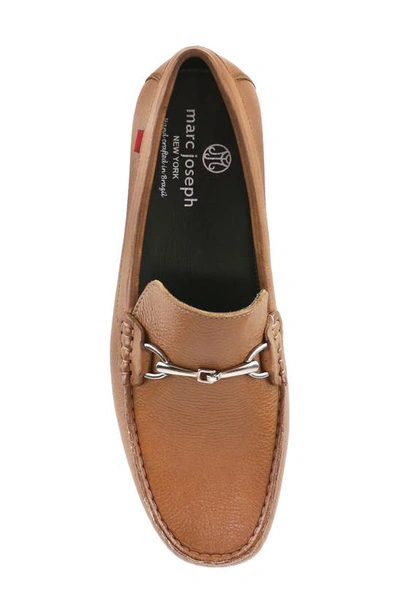 Shop Marc Joseph New York Kids' Edgewood Road Bit Loafer In Cognac Grainy