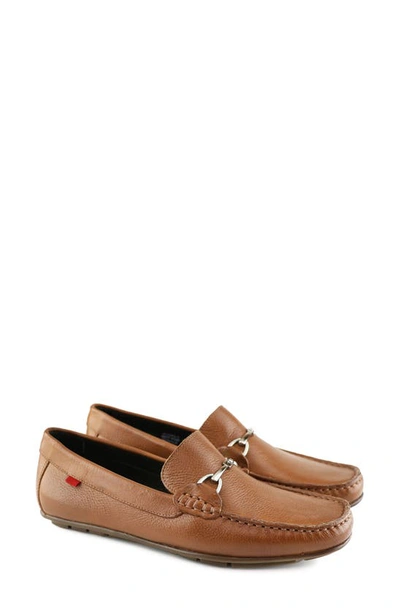 Shop Marc Joseph New York Kids' Edgewood Road Bit Loafer In Cognac Grainy