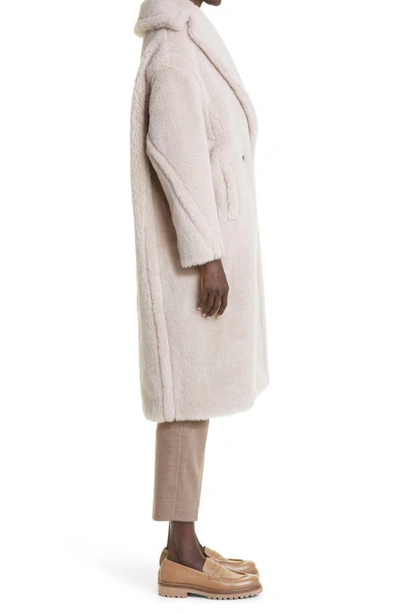 Max Mara Tedgirl Oversize Double Breasted Alpaca Blend Coat In Sand