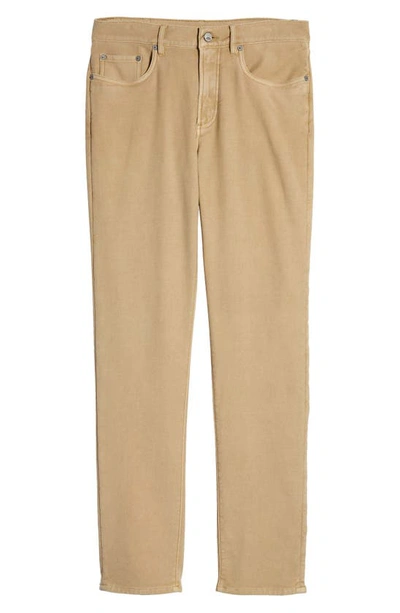 Shop Faherty Stretch Terry 5-pocket Pants In Desert Khaki