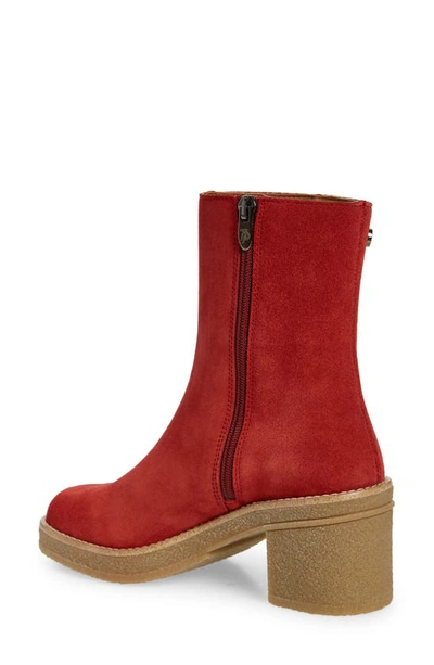 Toni Pons Piani Block Heel Bootie In Vermell Red