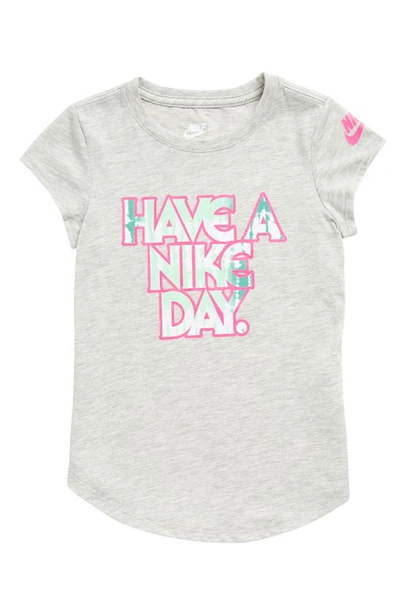 Nike Kids' Crew Neck Graphic T-shirt In Grey Heather