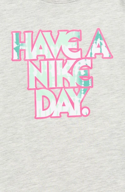 Nike Kids' Crew Neck Graphic T-shirt In Grey Heather