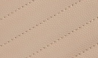 Shop Saint Laurent Cassandre Matelassé Leather Envelope Wallet On A Chain In 2721 Dark Beige