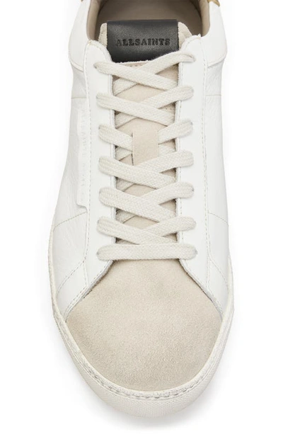 Shop Allsaints Low Top Leather Sneaker In White Leopard