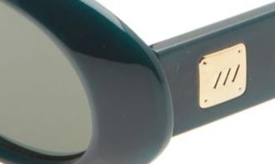Shop Le Specs Work It 53mm Oval Sunglasses In Emerald