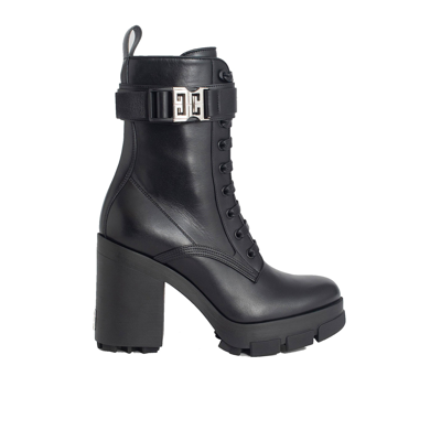 Shop Givenchy Leather Combat Boots In Black