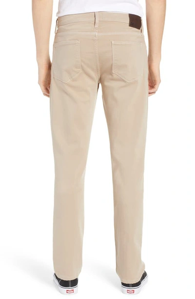 Shop Paige Transcend Federal Slim Straight Leg Jeans In Toasted Almond
