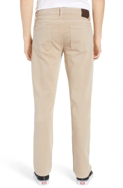 Paige Transcend Federal Slim Straight Leg Jeans In Toasted Almond