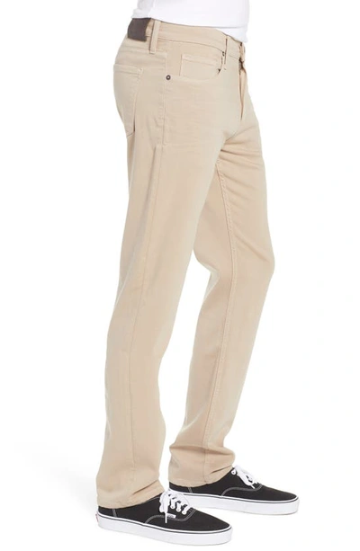 Shop Paige Transcend Federal Slim Straight Leg Jeans In Toasted Almond