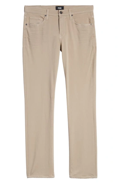 Shop Paige Transcend Federal Slim Straight Leg Jeans In Toasted Almond