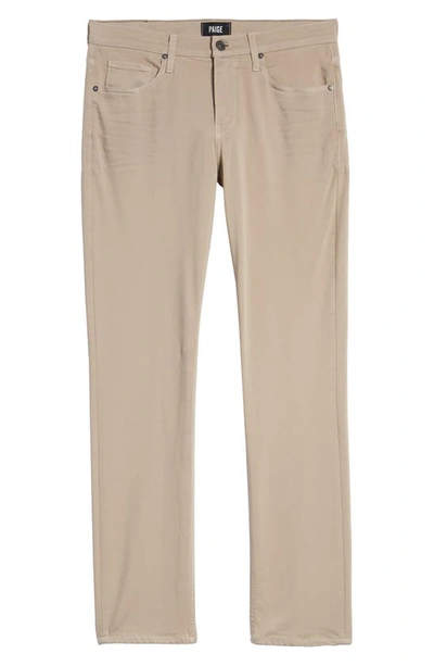 Paige Transcend Federal Slim Straight Leg Jeans In Toasted Almond