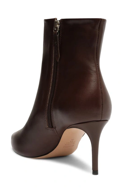 Schutz Mikki Pointed Toe Bootie In Dark Chocolate
