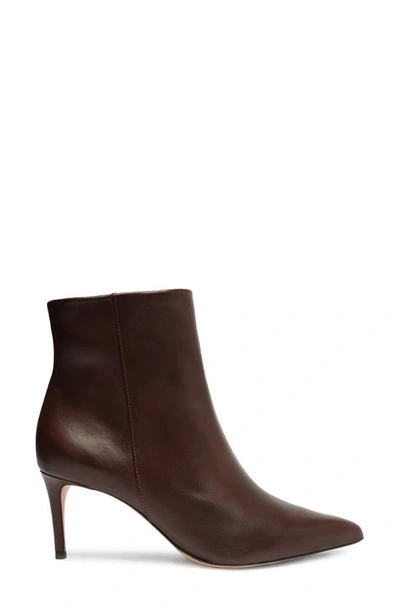 Schutz Mikki Pointed Toe Bootie In Dark Chocolate