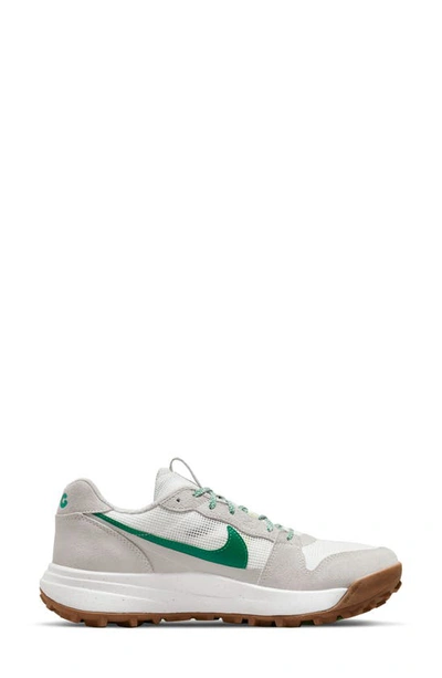 Nike Acg Lowcate "light Iron Ore/green" Sneakers In Light Iron Ore/ Malachite
