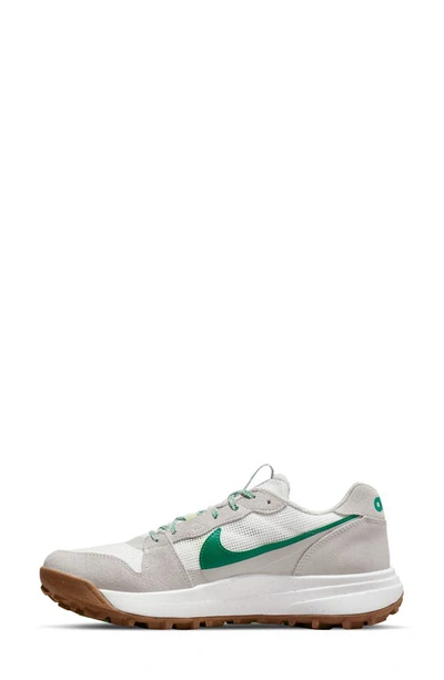 Shop Nike Acg Lowcate Hiking Sneaker In Light Iron Ore/ Malachite