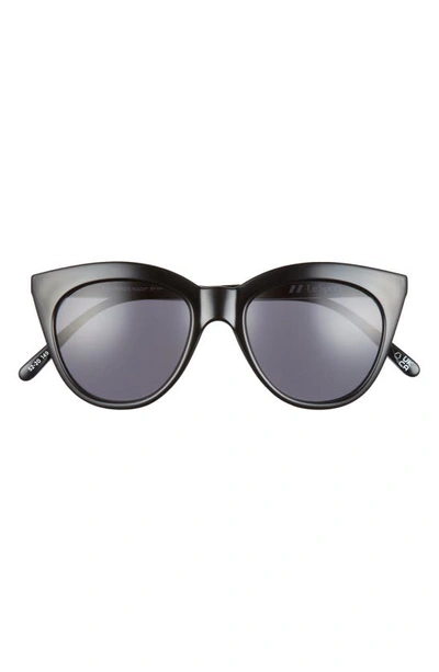 Shop Le Specs Halfmoon Magic 52mm Gradient Cat Eye Sunglasses In Black