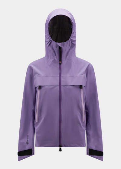 Shop Moncler Tullins Ventilated Track Jacket In Pastel Purple