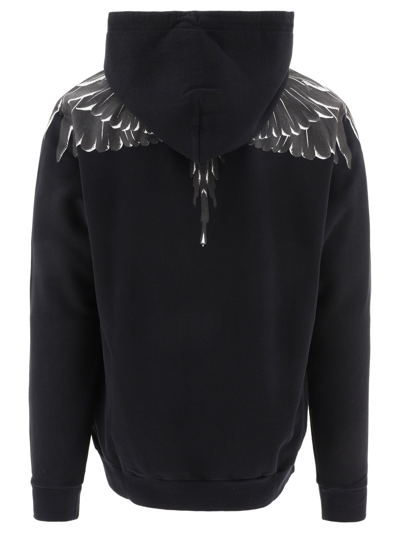 Shop Marcelo Burlon County Of Milan Marcelo Burlon Men's Black Other Materials Sweatshirt