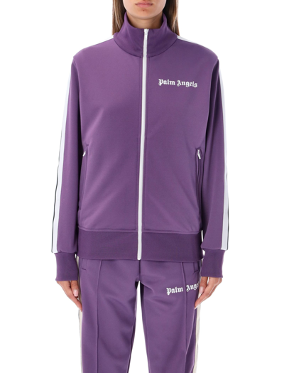 Shop Palm Angels Classic Track Jacket In Purple