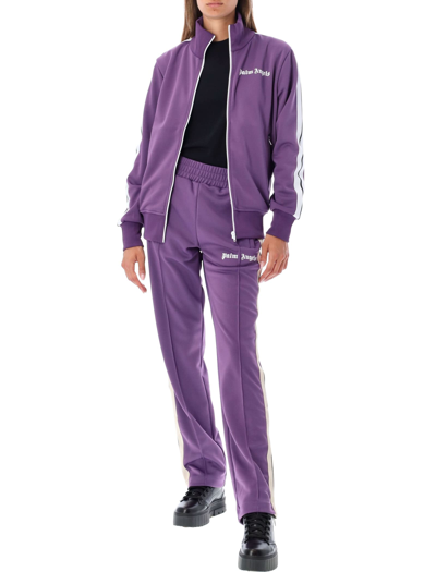 Shop Palm Angels Classic Track Jacket In Purple