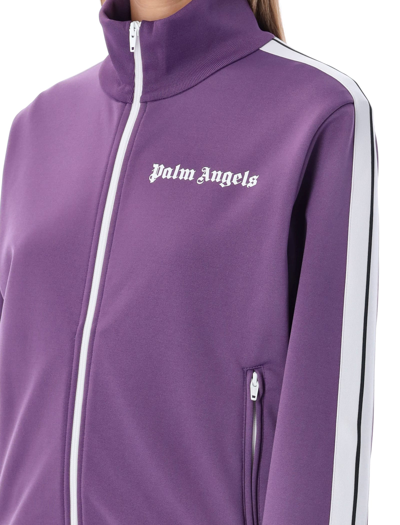 Shop Palm Angels Classic Track Jacket In Purple