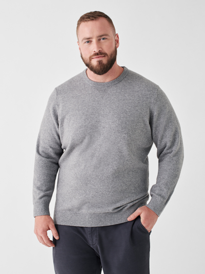 Shop Faherty Jackson Crew Sweater T-shirt In Light Grey Heather