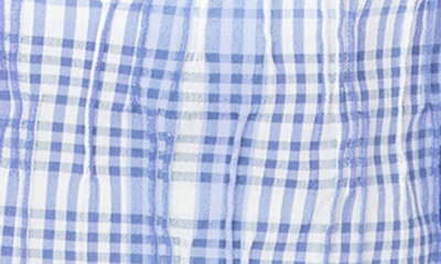 Foxcroft Hampton Plaid Non-iron Button-up Shirt In Iris Bloom
