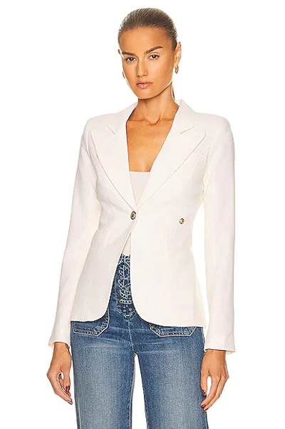 Shop Smythe Classic Duchess Blazer In Ivory