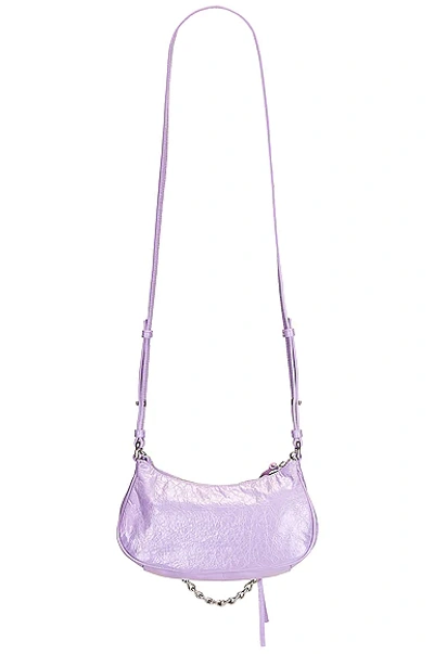 Shop Balenciaga Mini Le Cagole Bag In Lilac