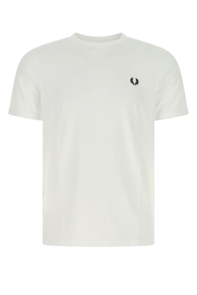Fred Perry Black Cotton T-shirt Black Uomo Xxl In White | ModeSens