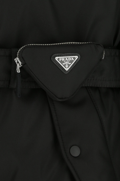 Prada Giubbino Imbottito In Re-nylon Nero Uomo