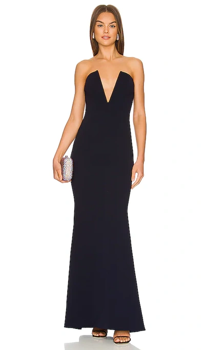Shop Katie May X Revolve Crush Gown In Navy