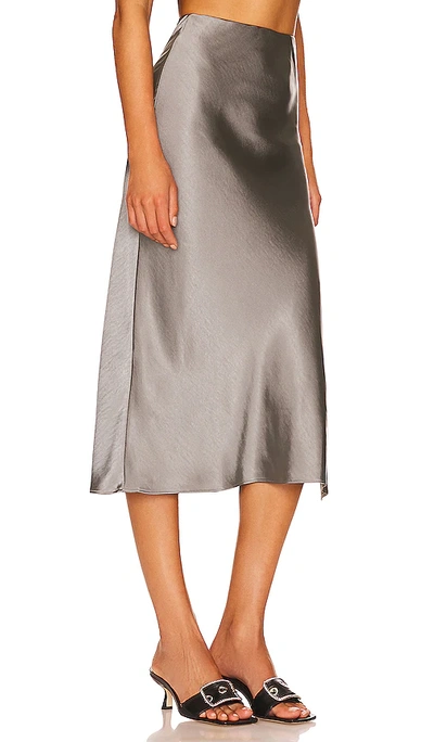Shop L'academie Tabitha Skirt In Slate Gray