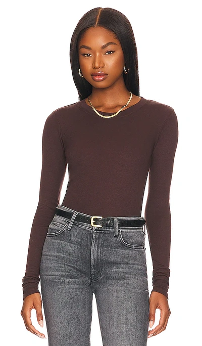 Lamade Long Sleeve Thermal Tee In Mahogany