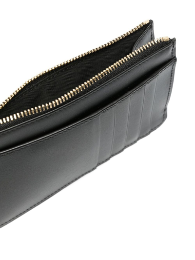 Shop Dolce & Gabbana Dg-logo Leather Card Holder In Schwarz