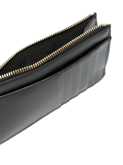Dolce & Gabbana Dg-logo Leather Card Holder In Schwarz