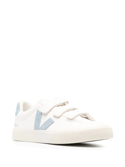 Shop Veja Recife Touch-strap Sneakers In Weiss