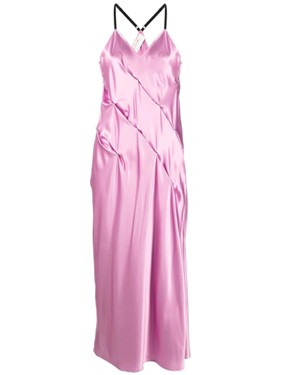 Shop Alyx Press-stud Slip Dress In Light Mauve