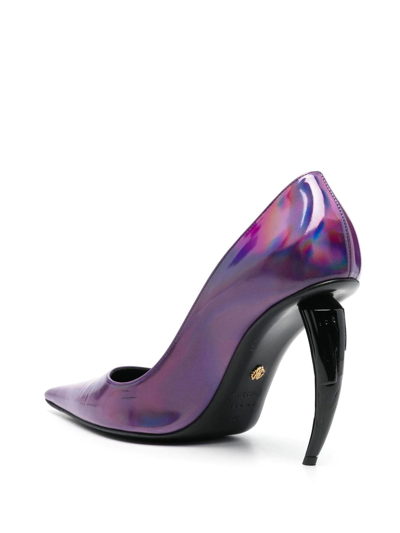 Roberto Cavalli Tiger Tooth Pumps In Violett