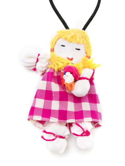 Amir Slama Doll-appliqué Hair Tie In Pink