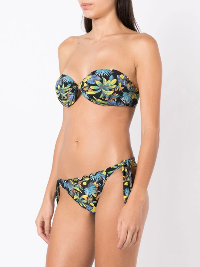 Amir Slama Bandeau-style Bikini Set In Black