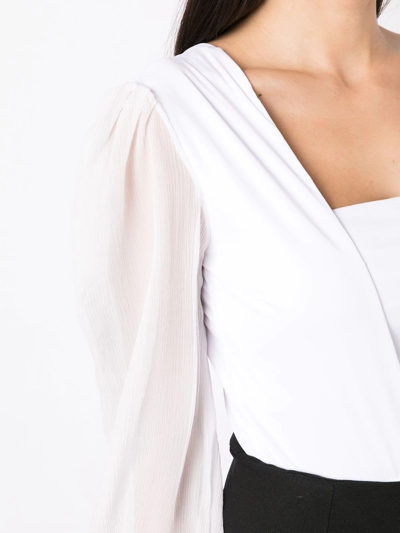 Amir Slama One-shoulder Bodysuit In White