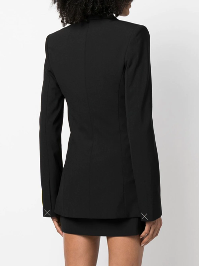 Off-white Twisted Blazer Wool Blend Jacket In Schwarz