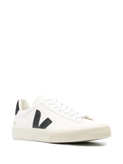 Shop Veja Campo Lace-up Sneakers In White