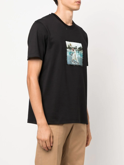 Shop Limitato Graphic-print Short-sleeve T-shirt In Schwarz