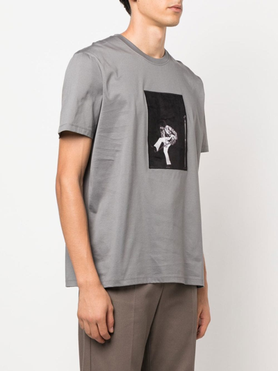 Shop Limitato Graphic-print Short-sleeve T-shirt In Grau